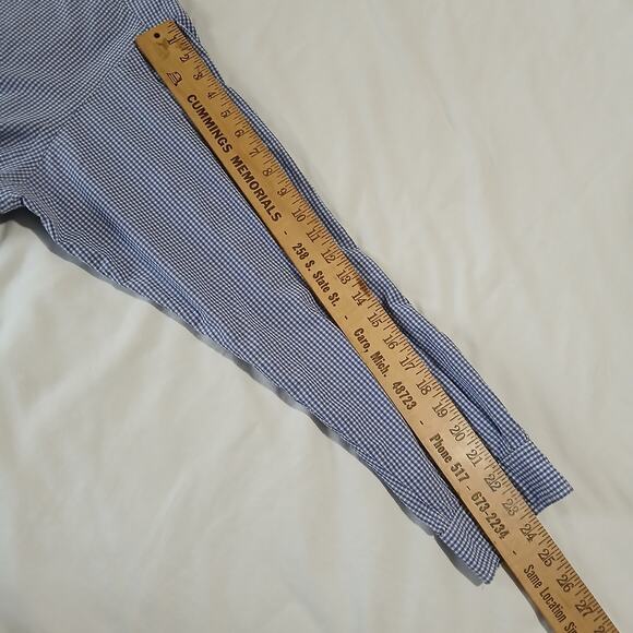 Ralph Lauren Men's XL Blake 100% 2-ply Cotton Blue Check LS Button-Up/Down Shirt - Picture 11 of 12